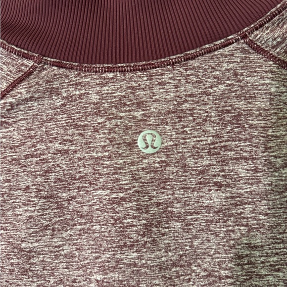 Lululemon Always Alert 1/2 Zip, size 4 in Heathered Garnet - Picture 7 of 9